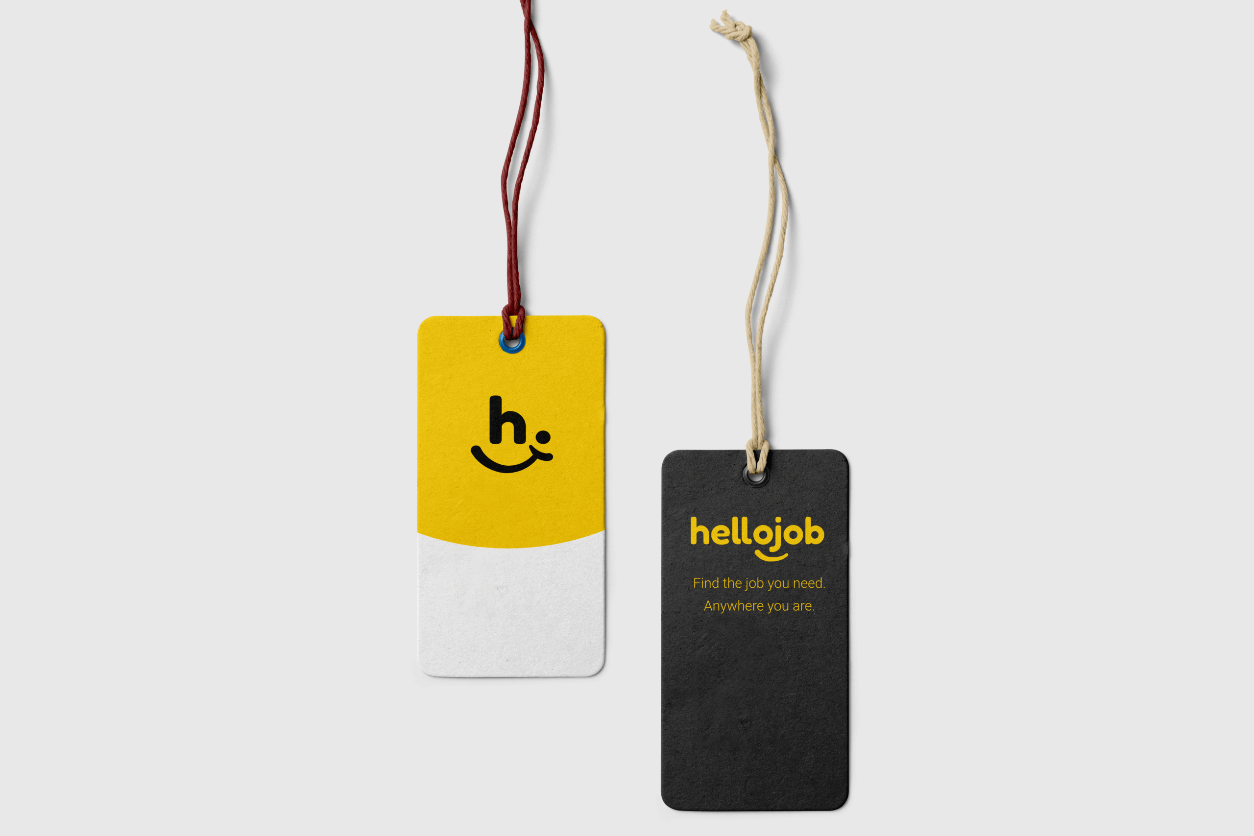 HelloJob Label Mockup